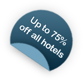 Up to 75% off all hotels